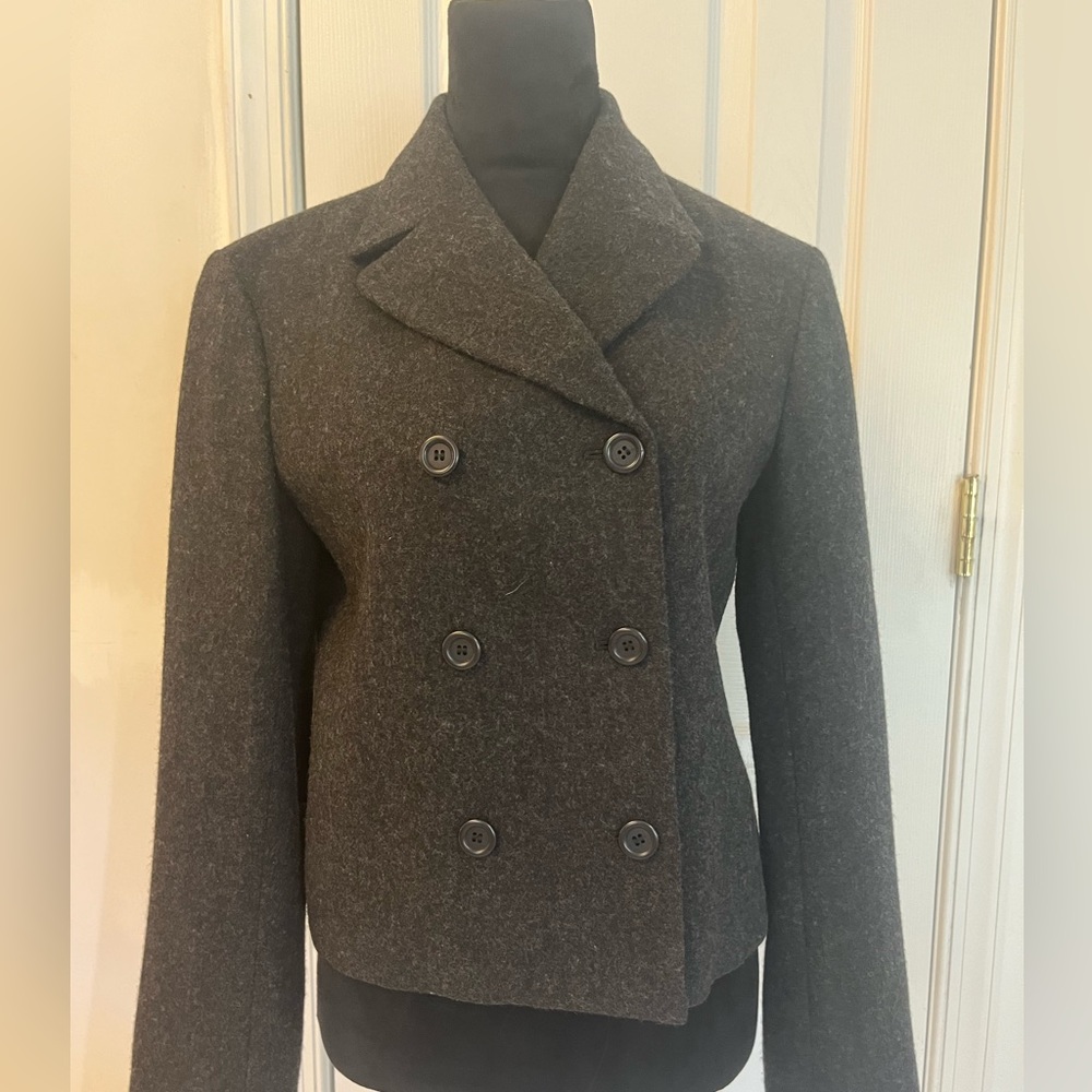 J. Crew Gray 100% Wool Jacket Size 6